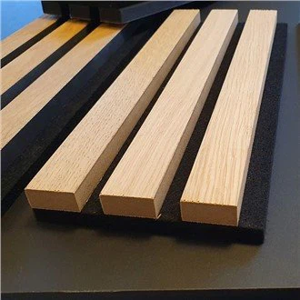 MDF Wood Veneer Wood Slat Acoustic Panel