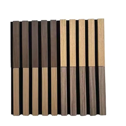 Walnut Wood MDF Slatted Acoustic Panels